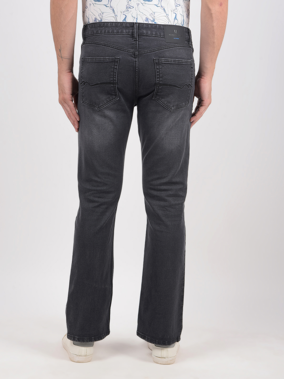 Numero Uno Men Solid Grey Jeans